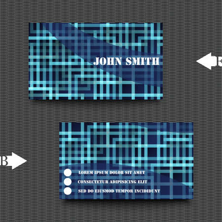 Business card template with abstract background. Vector illustrationのイラスト素材