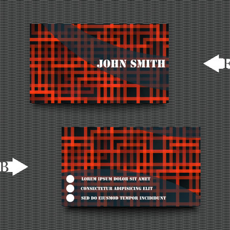 Business card template with abstract backgroundのイラスト素材