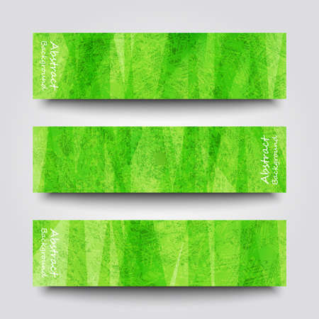 Set of banner templates with abstract background. Eps10 Vector illustrationのイラスト素材