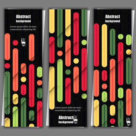Set of banner templates with abstract background.のイラスト素材
