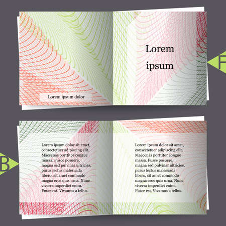 Brochure template with abstract background.のイラスト素材