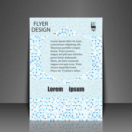 Template flyer with abstract background. Eps10 Vector illustrationのイラスト素材