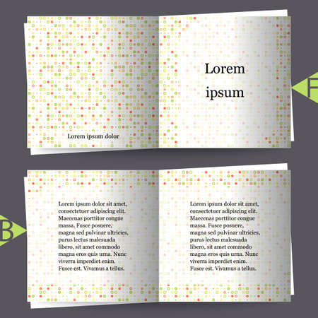 Brochure template with abstract background.  Vector illustrationのイラスト素材