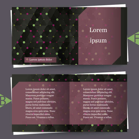 Brochure template with abstract background. Eps10 Vector illustrationのイラスト素材