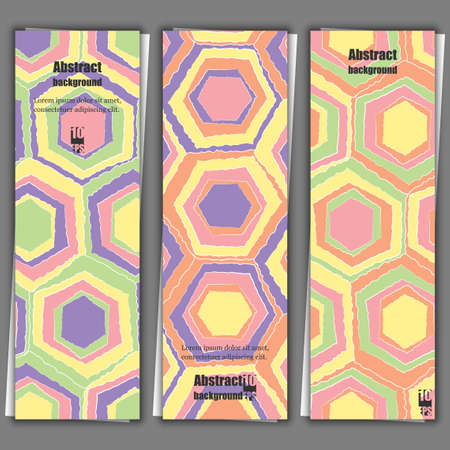 Set of banner templates with abstract background. Eps10 Vector illustrationのイラスト素材