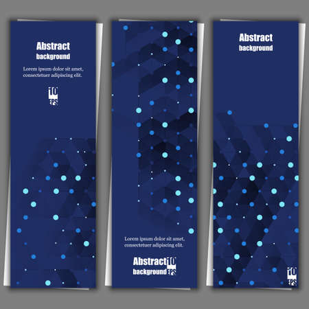 Set of banner templates with abstract background. Eps10 Vector illustrationのイラスト素材