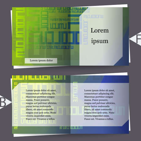 Brochure template with abstract background. Eps10 Vector illustrationのイラスト素材