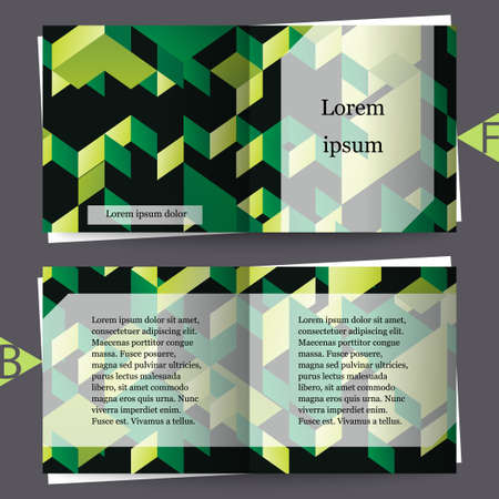 Brochure template with abstract background. Eps10 Vector illustrationのイラスト素材
