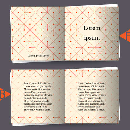 Abstract modern background with rhombus. Brochure template with abstract background. Vector illustrationのイラスト素材