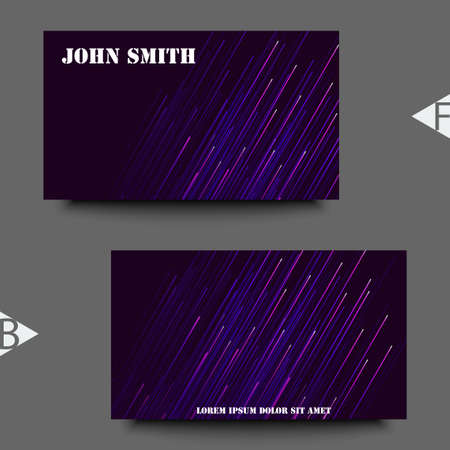 Graphic illustration with geometric pattern. Business card template with abstract background. Eps10 Vector illustrationのイラスト素材