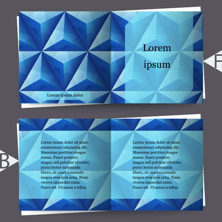 Abstract background with geometric pattern. Brochure template.  Vector illustrationのイラスト素材