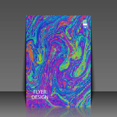 Abstract fluid creative background. Flyer template. Eps10 Vector illustrationのイラスト素材