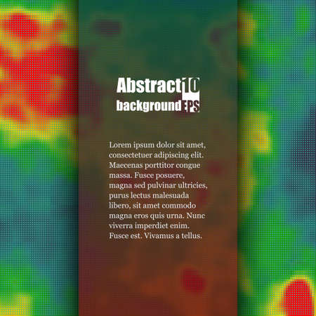 Colored heat map for temperature. Brochure template. Eps10 Vector illustrationのイラスト素材