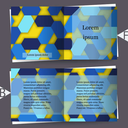 Abstract background with geometric pattern. Brochure template. Eps10 Vector illustrationのイラスト素材