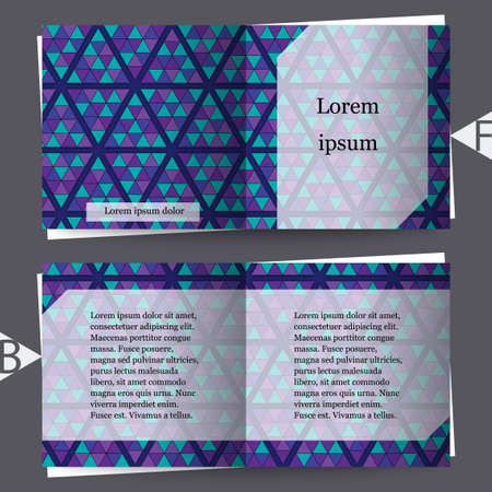 Abstract background with geometric pattern. Brochure template.のイラスト素材