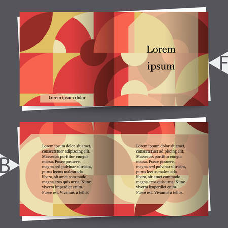 Graphic illustration. Abstract background with geometric pattern. Brochure template. Eps10 Vector illustrationのイラスト素材