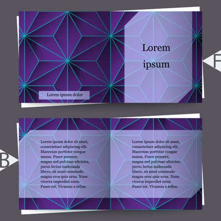 Graphic illustration. Abstract background with geometric pattern. Brochure template.のイラスト素材