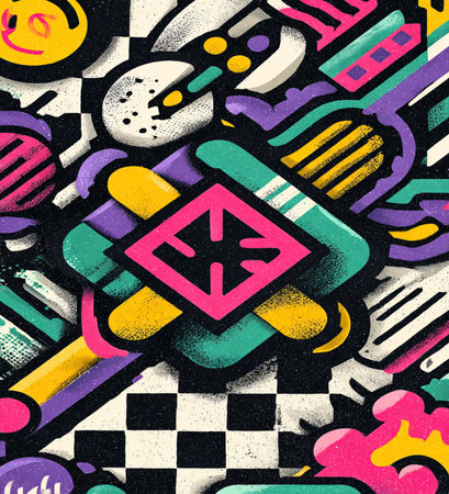 abstract background, seamless pattern, modern stylish texture, vector illustrationの素材