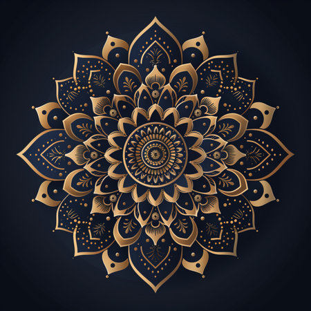 Mandala. Ethnic decorative element. Hand drawn backdrop. Islam, Arabic, Indian, ottoman motifs.の素材