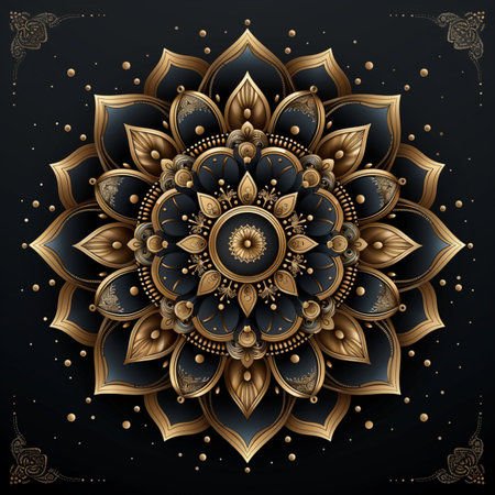 Mandala. Ethnic decorative element. Hand drawn backdrop. Islam, Arabic, Indian, ottoman motifs.の素材