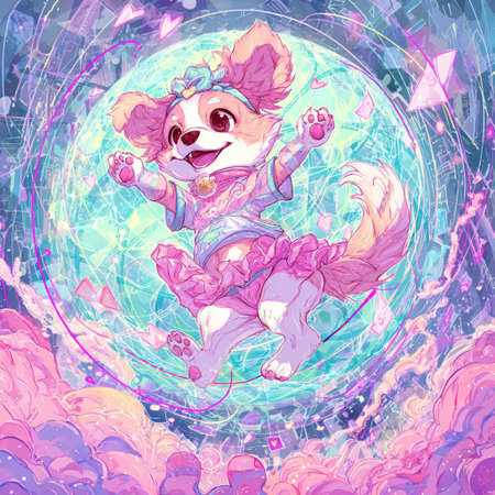 Hand drawn vector illustration of a cute panda in a pink scarfの素材