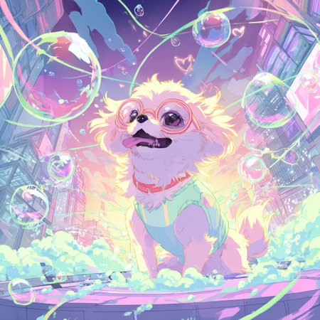 Vector illustration of a clown on the background of the night city.の素材