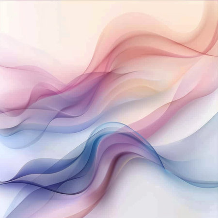 Abstract background with colorful wavy lines. Vector illustration for your designの素材