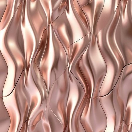 abstract background with smooth satin or silk wavy folds and highlightsの素材