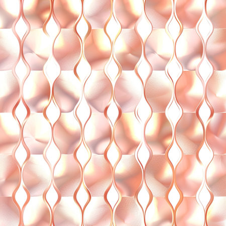 Seamless texture of gold and pink stripes. For eg fabric, wallpaper, wall decorations.の素材