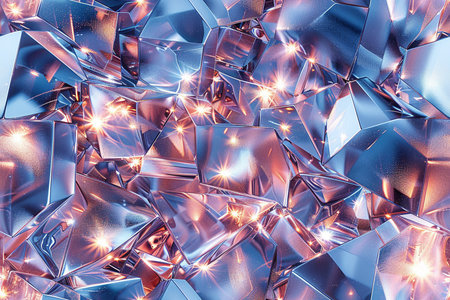 3d rendering, abstract background with geometric shapes and glowing lights, computer generated imagesの素材