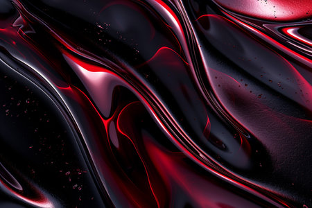 Black and red abstract background. 3d rendering, 3d illustration.の素材