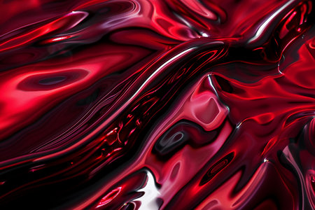Red and black abstract background, computer generated illustration, 3D renderingの素材