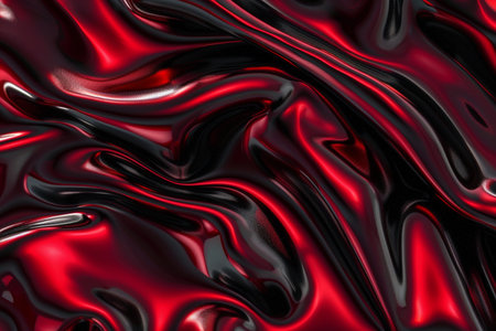 Abstract background of red liquid. 3d rendering, 3d illustration.の素材