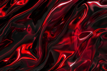 abstract background of red fabric with some folds and highlights in itの素材