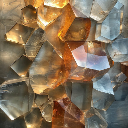 abstract background of a mosaic of colored glass cubes of different sizesの素材