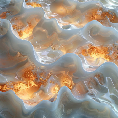 3d illustration of abstract fractal for creative design, art and entertainmentの素材