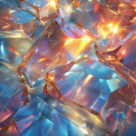 abstract background of broken glass. 3d rendering, 3d illustration.の素材