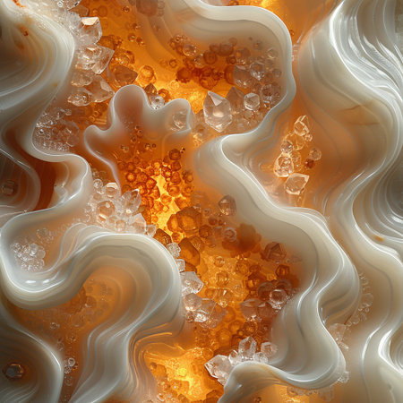 abstract fractal background a computer-generated 2D illustration, textureの素材