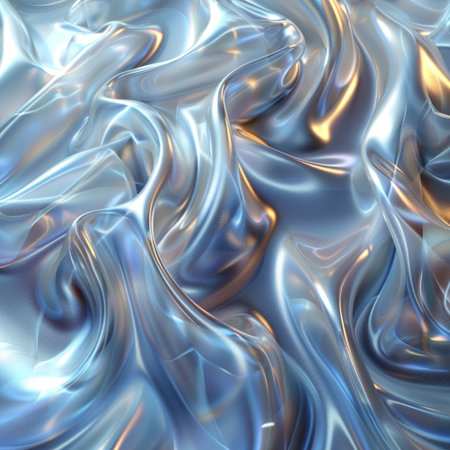 abstract metallic background with some smooth lines in it (3d render)の素材