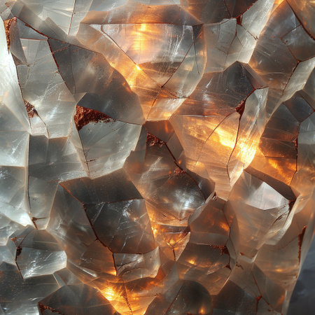 Close up of broken glass. Abstract background and texture for design.の素材