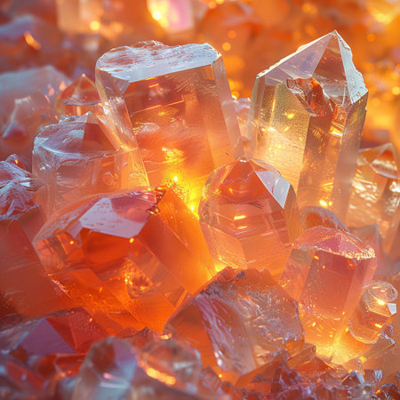 close up of a pile of crystal gemstones, shallow depth of fieldの素材