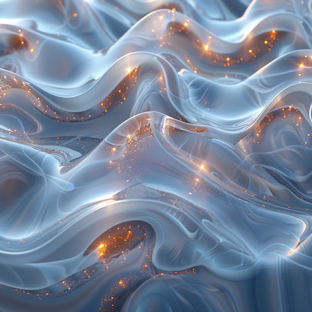 Abstract wavy background. 3d rendering, 3d illustration.の素材