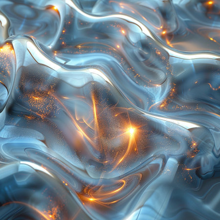 abstract fractal background a computer-generated 2D illustration, textureの素材