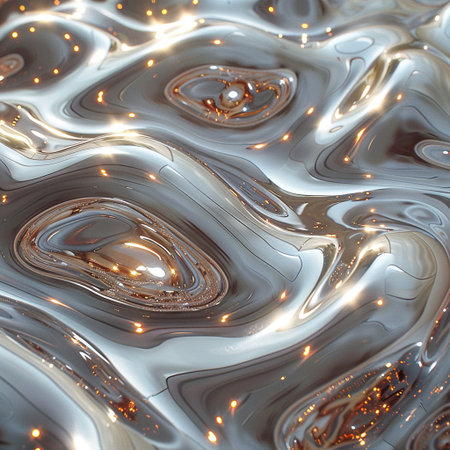 abstract background of the black and white liquid texture, 3d renderの素材