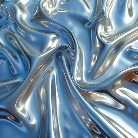 abstract metallic background with some smooth lines in it (3d render)の素材