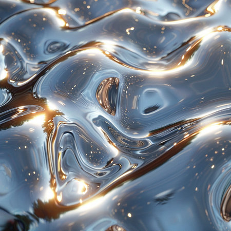 Abstract metallic background. 3d rendering, 3d illustration.の素材