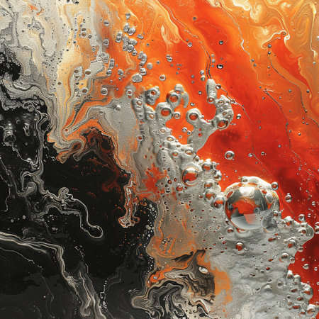 Marble abstract acrylic background. Agate ripple pattern. Gold powder.の素材