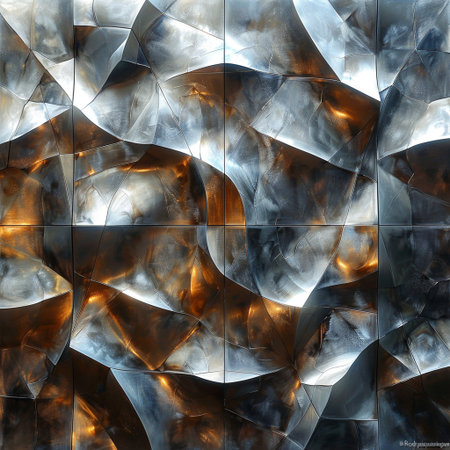 3d illustration of abstract geometric composition,digital art works. Computer generated graphics.の素材