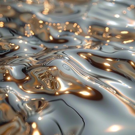 abstract background of water surface with some smooth lines and highlights in itの素材