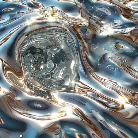 Abstract metallic background. 3d rendering, 3d illustration.の素材